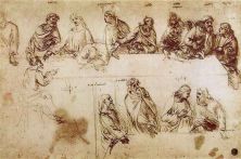 Haga click para ver la imagen ampliada sketches - study for the composition of the last supper.jpg